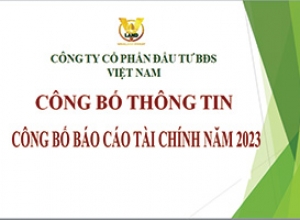 CÔNG BỐ BÁO CÁO TÀI CHÍNH NĂM 2023