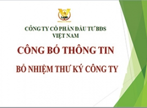 BỔ NHIỆM THƯ KÝ CÔNG TY