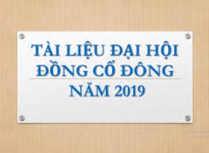 Tài Liệu họp ĐH Cổ Đông 2019