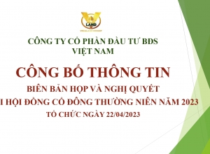 CBTT NGHỊ QUYẾT - BIÊN BẢN HỌP ĐHĐCĐ THƯỜNG NIÊN NĂM 2023